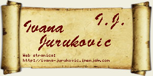Ivana Juruković vizit kartica